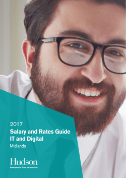 Salary and Rates Guide IT and Digital