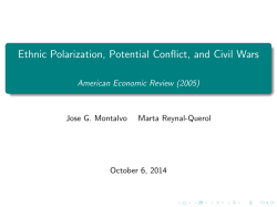 Ethnic Polarization, Potential Conflict, and Civil Wars