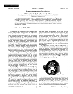 Permanent magnet trap for cold atoms