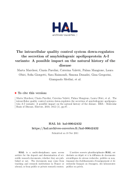 The intracellular quality control system down