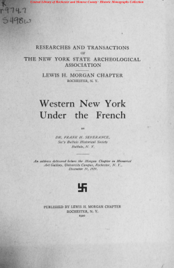 Western New York Under the French