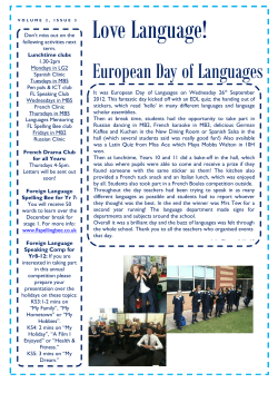 Love Language! - Colston`s Girls` School