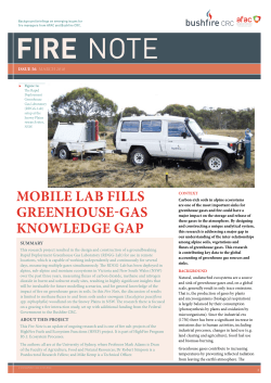 Mobile lab fills greenhouse-gas knowledge gap