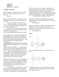 1 CMSC 330 Fall 2006 Homework 1
