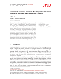 Constraints in household relocation: Modeling land