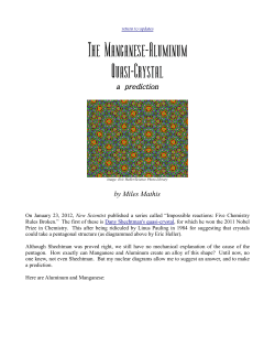 The Manganese-Aluminum Quasi-Crystal