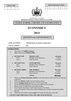 SSC - Samoa at the Ministry of Education Sports and Culture