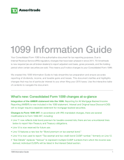 1099 Information Guide - Ticker Tape