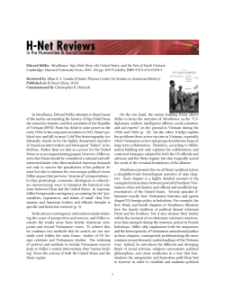 Untitled [Allan ES Lumba on Misalliance: Ngo Dinh Diem - H-Net