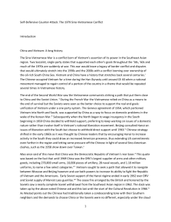 1979 Sino-Vietnamese Conflict