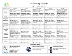 January - Funshine Children`s Center