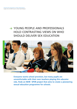 young people and professionals hold contrasting views on who