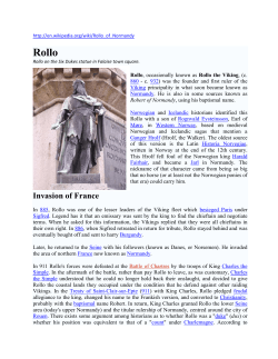 Rollo - AncestryFootprints