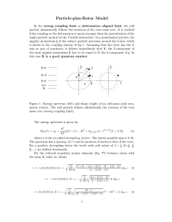 Particle-plus-Rotor Model