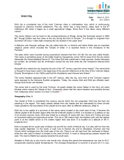 Erbil City - the Iraqi Turkmen Human Rights Research Foundation