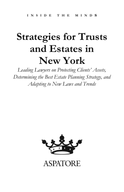 Inside the Minds, Strategies for Trusts and Estates in
