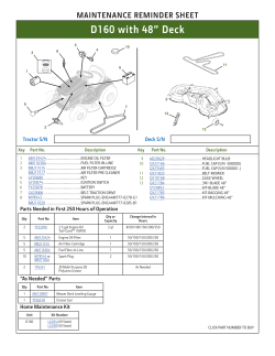 D160 with 48&rdquo; Deck