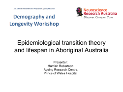 Epidemiological transition theory