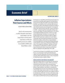 Inflation Expectations: Their Sources and Effects