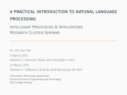 A Practical Introduction to Natural Language Processing