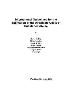 International Guidelines for the Estimation of the