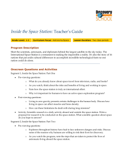 Teacher`s Guide Inside the Space Station