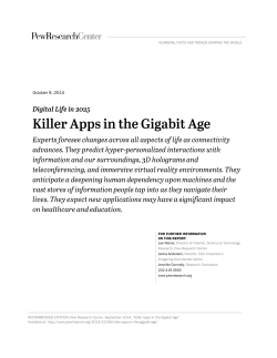Killer Apps in the Gigabit Age