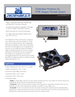 Dedenbear Products, Inc. STSK Stepper Throttle System