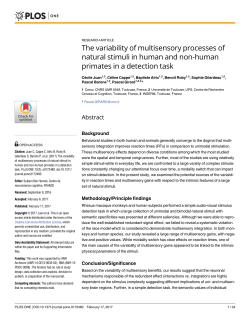 The variability of multisensory processes of natural stimuli in human