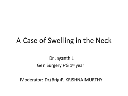 A Case of Swelling in the Neck