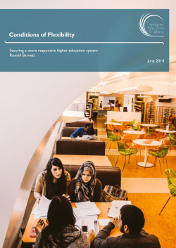 Conditions of Flexibility - Higher Education Academy