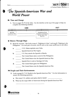 Spanish American War and World Power Merged
