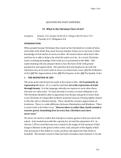 51 What Is the Christian View of Art?