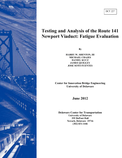 Testing and Analysis of the Route 141 Newport Viaduct: Fatigue