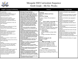 Spring 2017 - Mesquite ISD