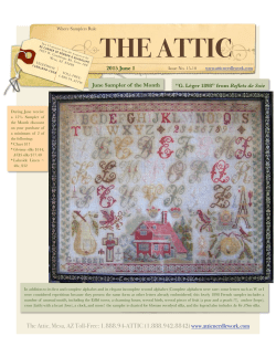 2015 June 1 - Attic Needlework