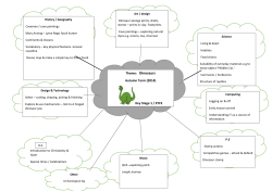 Theme: Dinosaurs Autumn Term (2014) Key Stage 1 / EYFS