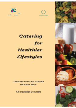 Catering for healthier lifestyles