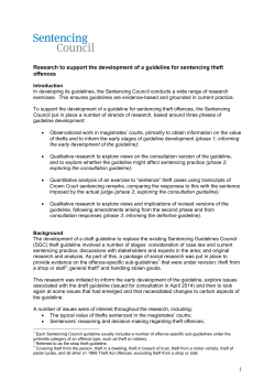 Theft offences - Sentencing Council