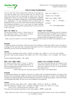 Part 6.3: Linear Combinations
