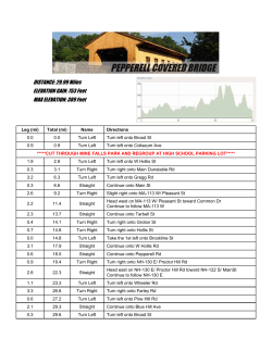 29.99 Miles ELEVATION GAIN: 753 Feet MAX ELEVATION: 389 Feet