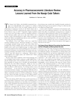 Accuracy in Pharmacoeconomic Literature Review