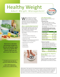 Healthy Weight