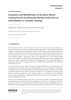 Evaluation and Modification of the Block Mould Casting Process