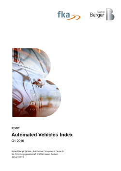 Automated Vehicles Index
