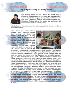 Top 8: Kyle Skalicky vs Jeremy Arone