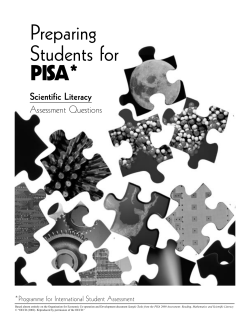 Scientific Literacy - Assessment Questions