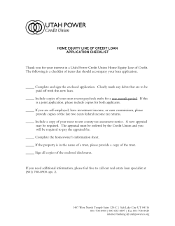 Home Equity Loan - Utah Power Credit Union