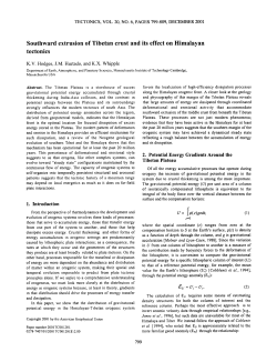 Southward extrusion of Tibetan crust and its effect on Himalayan