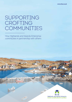 SUPPORTING CROFTING COMMUNITIES